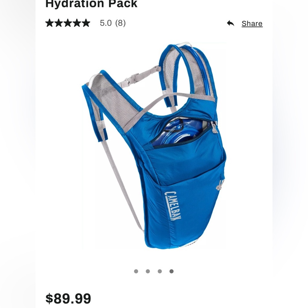 NWT - CAMELBAK Rogue Light 70oz. Hydration Pack - Repurpose Silver - Blue - Picture 3 of 11